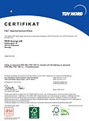 FSC® Spårbarhetscertifikat