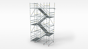 Escalera de Acero PERI UP Flex 100,125: Para mayores exigencias en cuanto a capacidad de carga y accesibilidad.