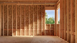 In constructional timber construction, uncoated plywood and OSB products are primarily used.