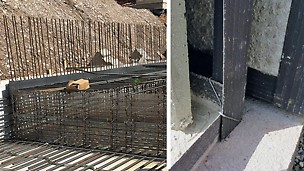 Sealing of horizontal and vertical concrete joints