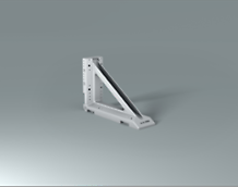Stopend angle, used for slab formwork, edge beams and T-beams