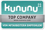 Das Gütesiegel für gut bewertete Arbeitgeber auf kununu.com