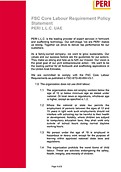 PERI FSC Core Labour Requirement Policy Statement