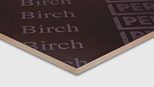 O contraplacado Birch da PERI é utilizado em todas as áreas de muros e lajes.