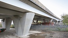 Purpose-built formwork for unique pier reconstruction.