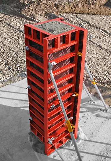 Cu panourile multifuncționale se pot forma stâlpi rectangulari cu dimensiuni până la 55 cm x 55 cm la pas de 5 cm. Stâlpii vor fi ancorați cu ajutorul conectorilor de colț si tirant standard DW15.

