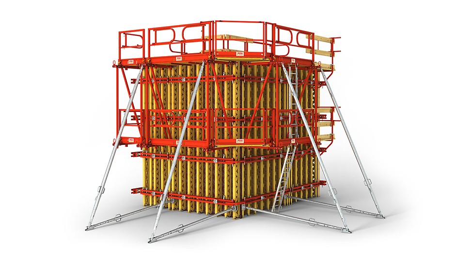 Fleksibel veggforskaling, også for høye arkitektoniske krav til betongoverflate
