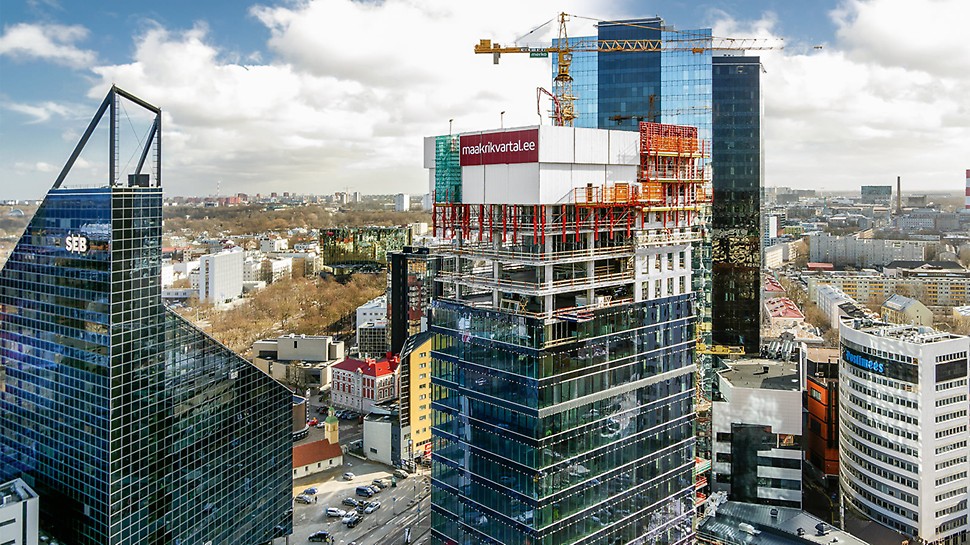 The largest office buildings in the centre of Tallinn are situated right next to the Maakri Quarter: Tornimäe Business Center, City Plaza, European Union Building, the SEB Building, Rävala Business Center, Novira Plaza and two leading hotels - Radisson Blu Sky and Swissôtel.
