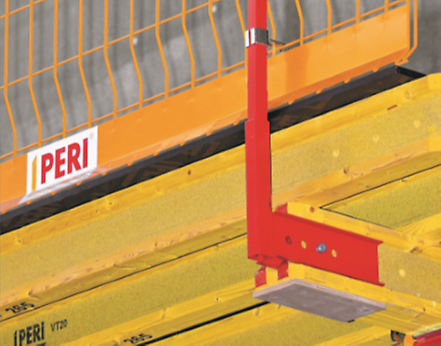Guardrail holder, for mounting edge protection on slab formwork