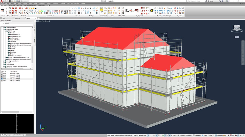 Automate the design with PERI facade scaffolding systems by PERI CAD.​
