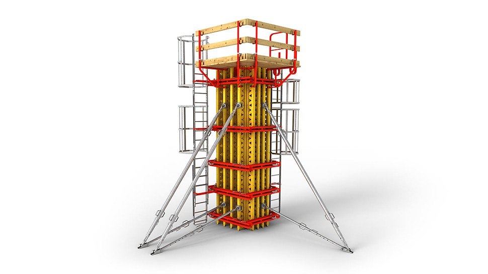 VARIO GT 24 Pelarform: Platsgjutning av pelare - för alla höjder och dimensioner oavsett kvadratisk eller rektangulär form