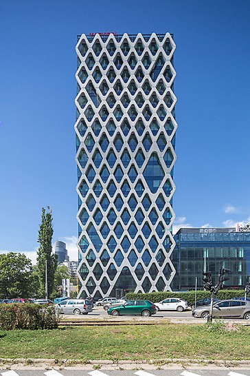 Prosta Tower, Warsaw, Poland - The 70 m high Prosta Tower has 19 floors and 5 basement levels.