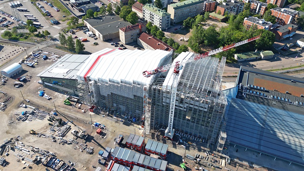 Kaakkois-Suomen ammattikorkeakoulun uusi Kotkan kampus on näyttävä rakennus, jossa on otettu erityisesti huomioon energiatehokkuus