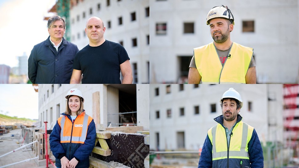 Participantes en obra edificio residencial Ripagaina