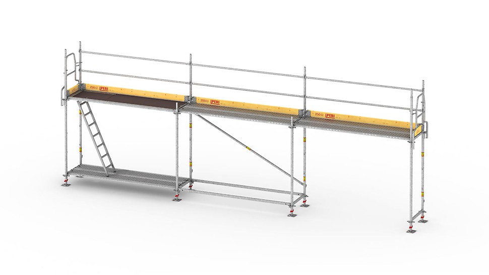 The lightweight and fast frame scaffold for safe working on facades