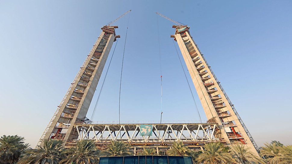 An iconic project being built with PERI formworks set to  be linking the view of historic and modern Dubai