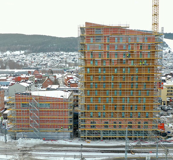 Drammen stasjon hotellet har 14 etasjer