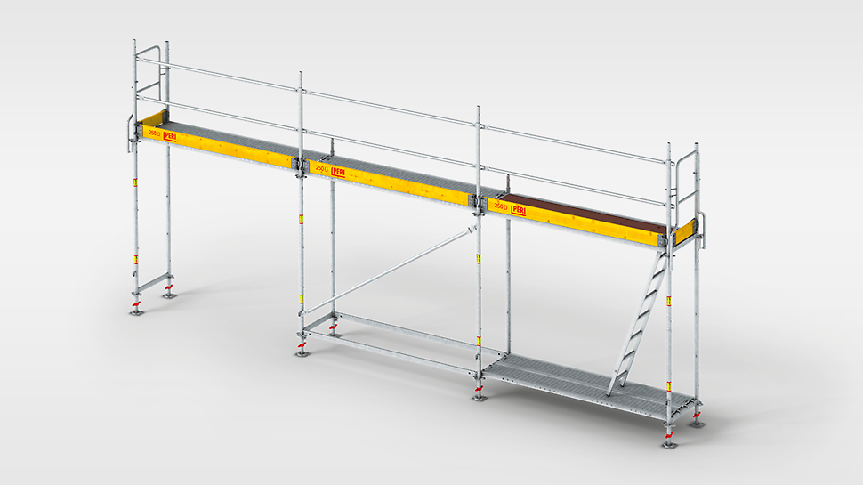 The lightweight and fast frame scaffold for safe working on facades