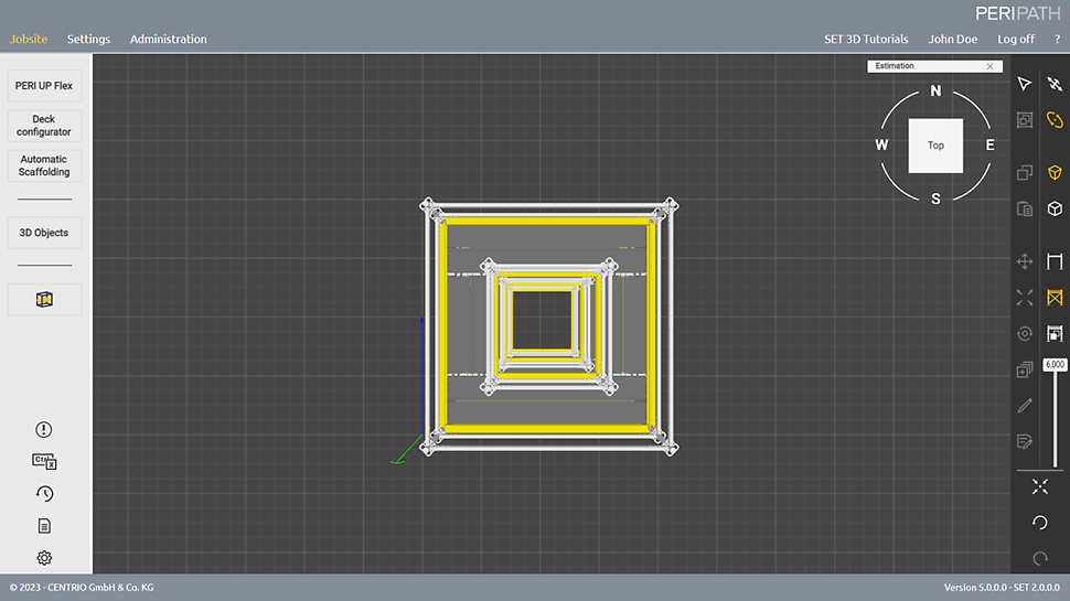 Configurez individuellement vos niveaux de revêtement dans une grille de 0,25 cm.