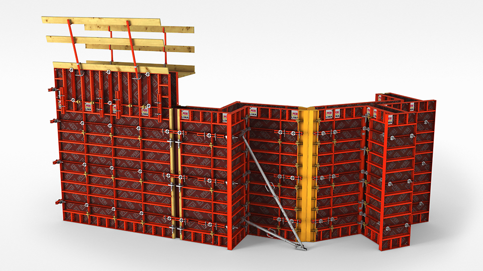 LIWA, the lightweight wall formwork with cleverly designed corner solution
