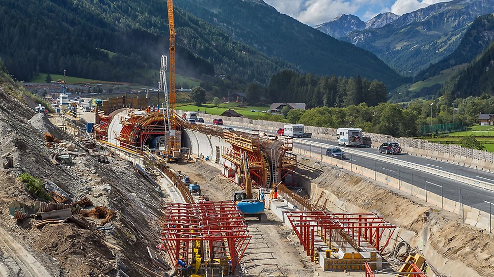 Enclosure Structure for the A10 Motorway, Zederhaus, Austria | Smooth operations using PERI solution specifically modified for the project