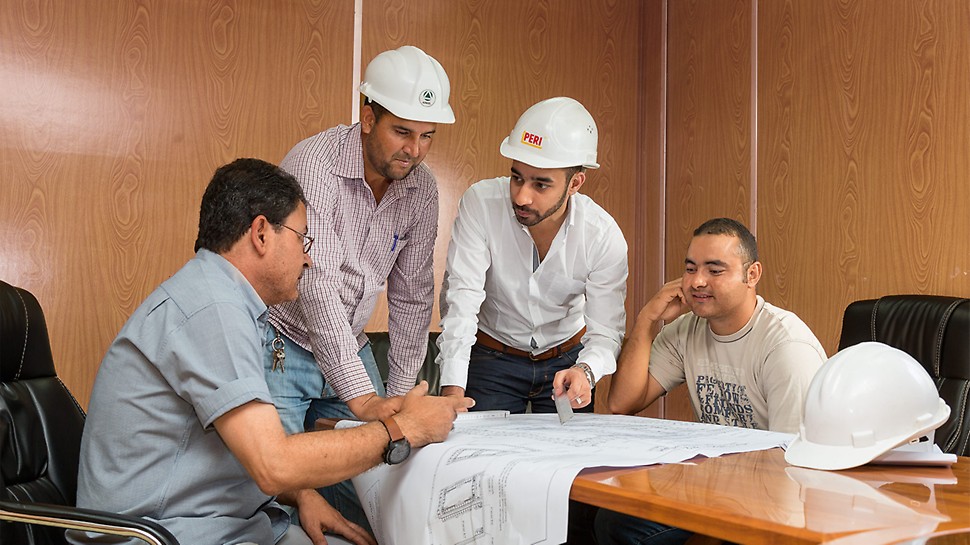 PERI Spezialisten unterstützten den reibungslosen Baufortschritt mit stetiger Projektbegleitung und technischem Support.