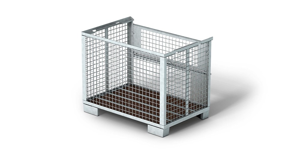 Crate pallet, for stacking and transportation of components