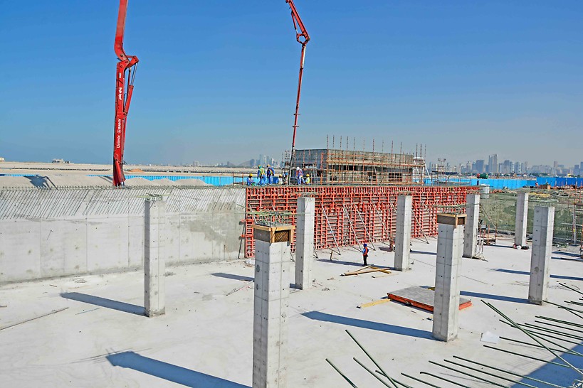 TRIO wall formwork is used on this project
