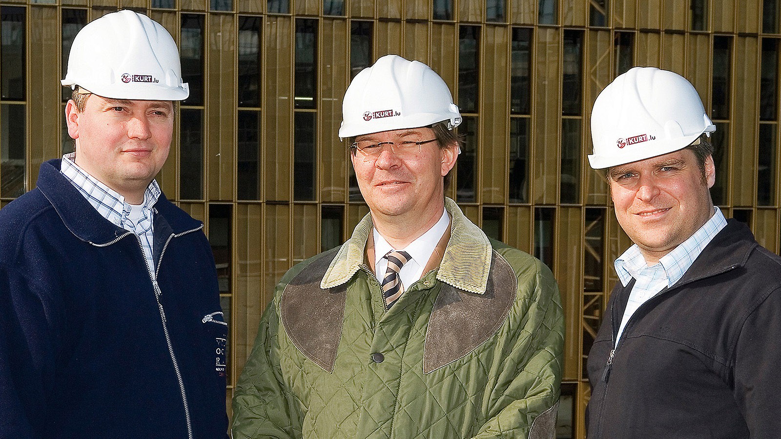 European Court of Justice: Patrick Federmeyer, Senior Site Manager - Claude Johann, Technical Director - Florian Krämer, Project Manager