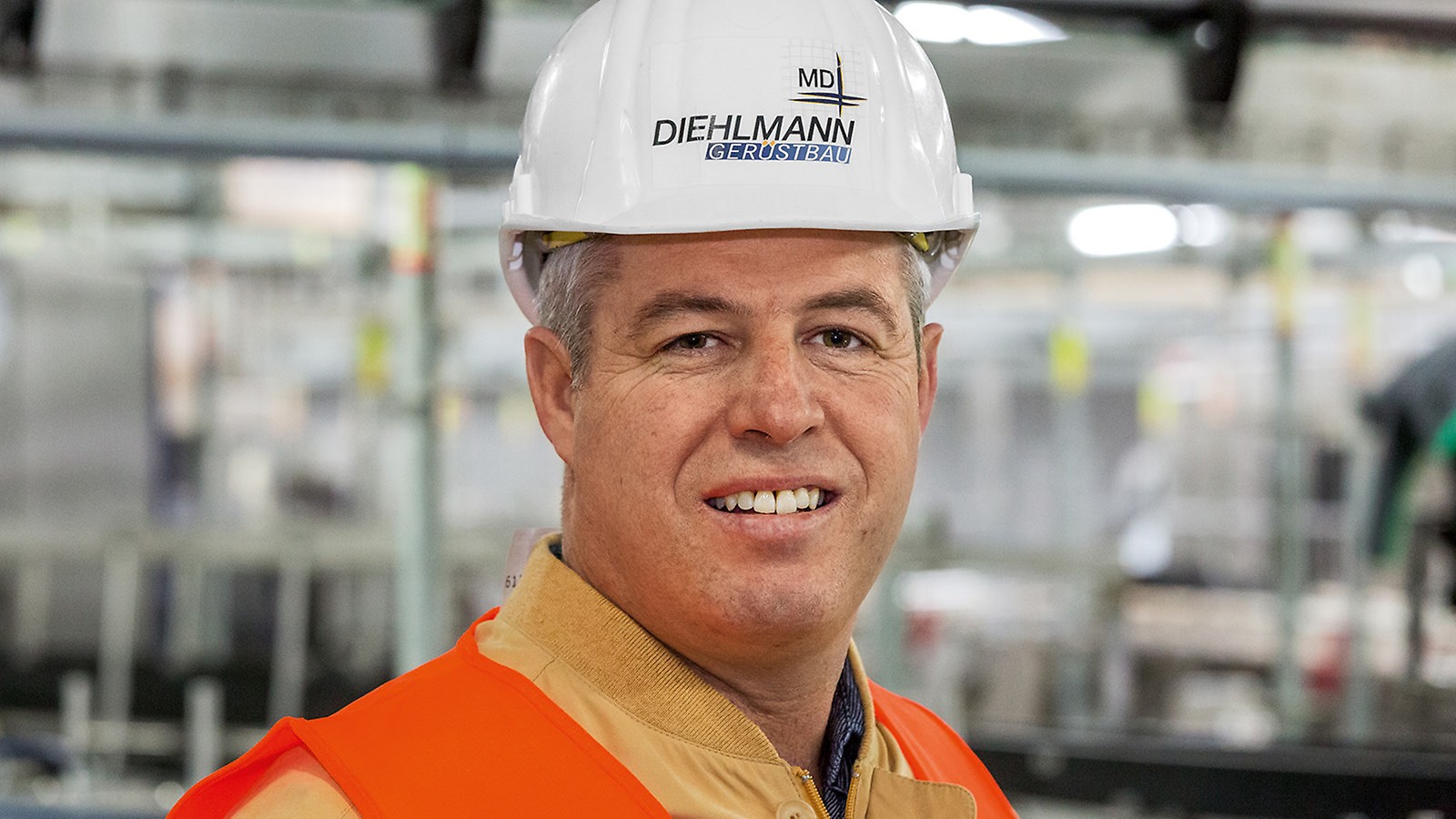 Portrait of Michael Diehlmann, managing director at MD Diehlmann Gerüstbau GmbH, Eppingen