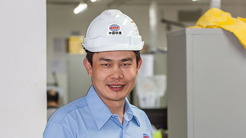 Portrait of Ma Zhan Jiang, Project Manager at CRCC, China Railway Construction Company, Malaysia Bhd