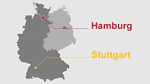 PERI expandiert in Deutschland: Die ersten Niederlassungen werden 1972 in Hamburg und Stuttgart gegründet.
