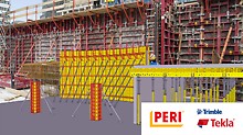 The new component libraries have significantly expanded the existing cooperation between Trimble Software Tekla and PERI GmbH, which has been in place since 2016. In keeping with providing the best possible solution for customers, Tekla users can also integrate PERI systems into their solution while using their usual software.