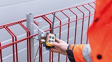 The ISC Temperature Nodes can be affixed almost anywhere, for example to the formwork or a guardrail. 