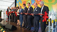 Official opening of scaffold production in Günzburg / Bavaria