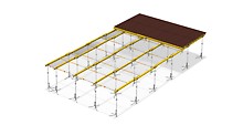 With an extended portfolio of safety systems for slab formwork, PERI is also setting new standards in product and workplace safety. The new HAMMOCK Safety System serves as  collective fall protection when shuttering from above, and catches relatively large falling parts when working with MULTIFLEX Girder Slab Formwork as well as when using precast slabs.