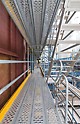 Elektrárna Eemshaven, Nizozemsko - 75 cm široké plošiny je možné na vnitřní straně přizpůsobovat po 25 cm, na vnější straně zajišťuje optimální přístup do všech míst integrované schodiště. 