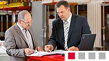 - Analyse Bauherrenwunsch
- Lösungsvorschläge unter Beachtung des Materialbestands auf Kundenseite und der Optionen Kauf oder Miete
- Leistungsbeschreibung