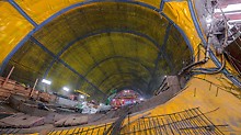 The oval-shaped underground structure measures 15 metres in diameter and is up to 30 metres below the city centre of San Francisco.