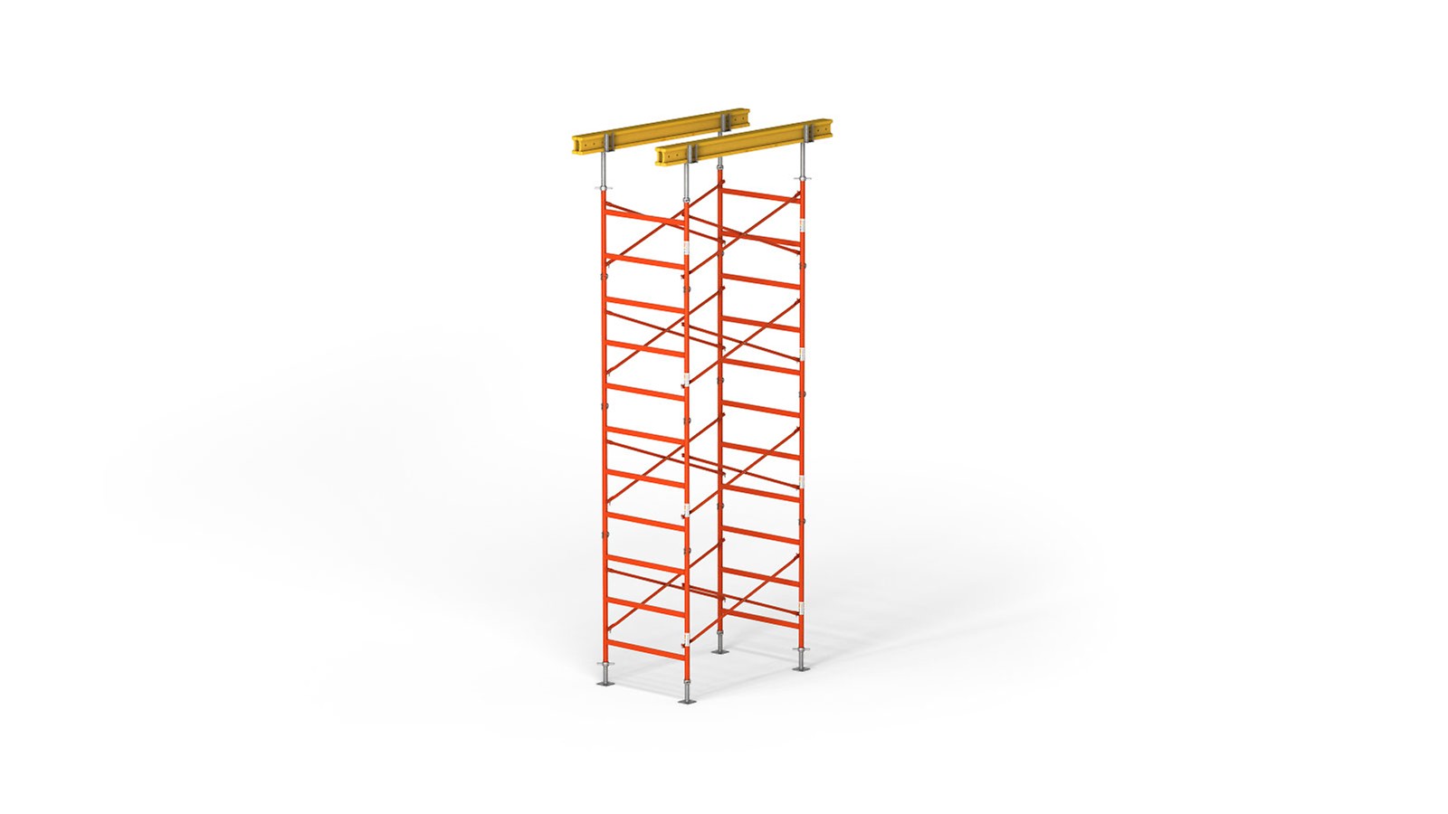 With a height of 9.65 m and a spindle extension of 0.65 m in total, a load capacity of up to 47.2 kN per post is achieved. This means you need fewer shoring towers and save material on your construction site.