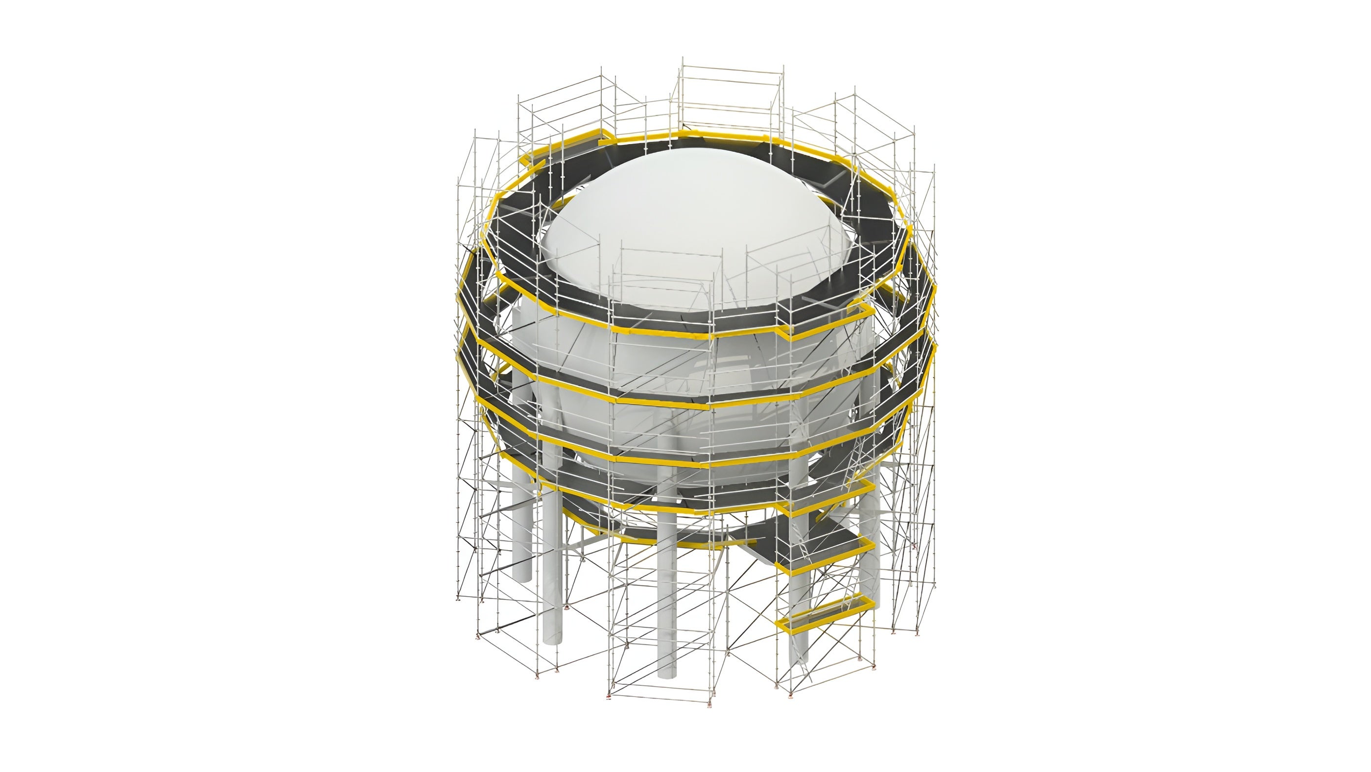 Уникальная комбинация жестких и подвижных соединений в безболтовой технологии позволяет вертикальным и горизонтальным элементам автоматически вставать в любой угол наклона.