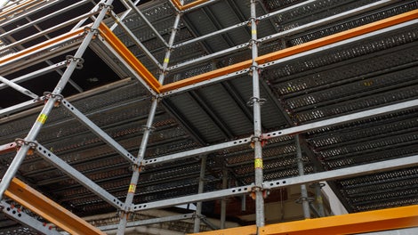 The entire build of the scaffolding solution was completed in just five days with 42 tonnes of PERI UP Flex erected over the course of the project. 