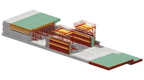 Diagram of tunnel in cut-and-cover method