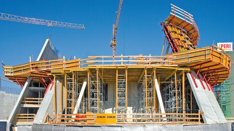 The VT 20K as secondary beam on GT 24 twin main girders in industrial construction.