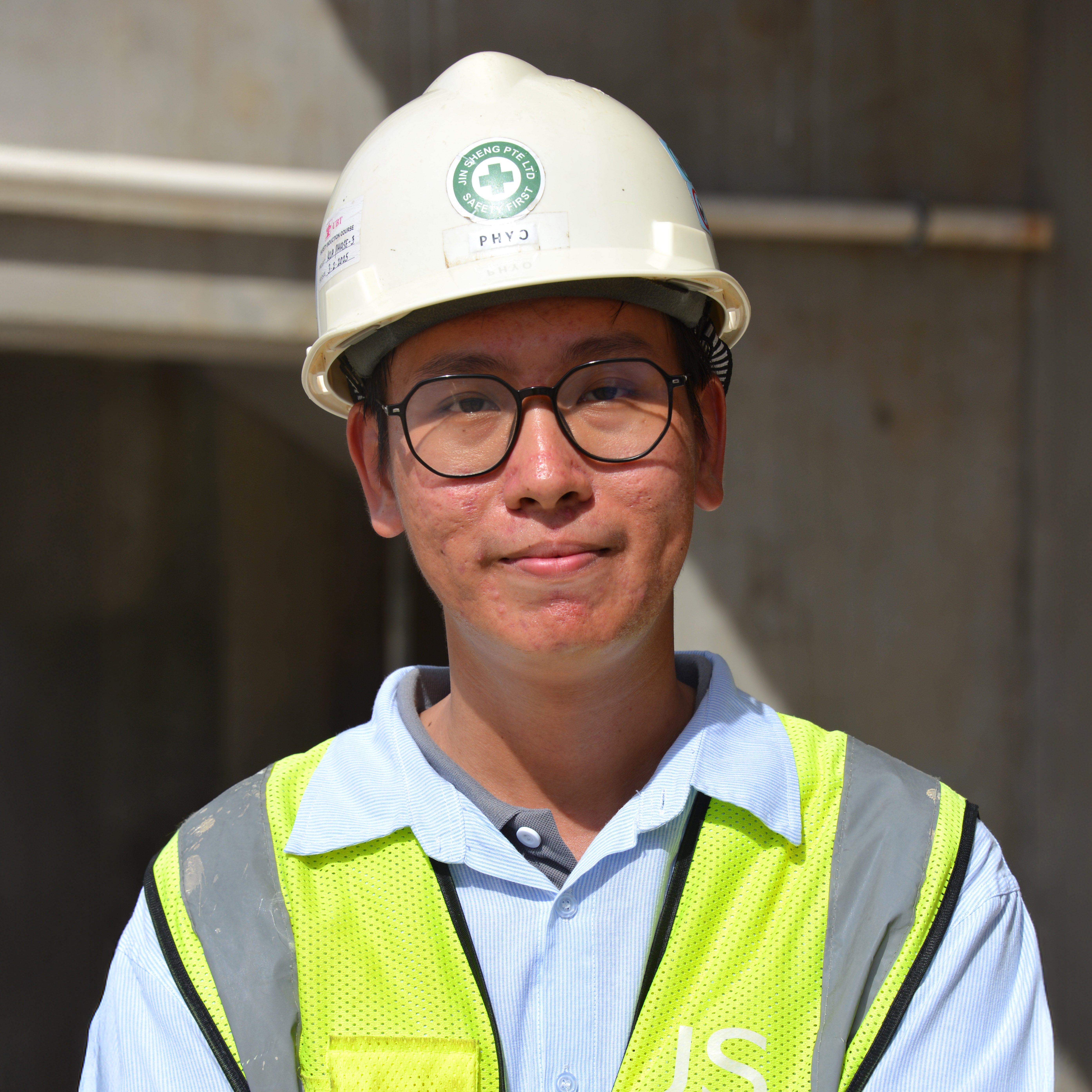 Jin Sheng Construction Site Engineer - Mr Phyo