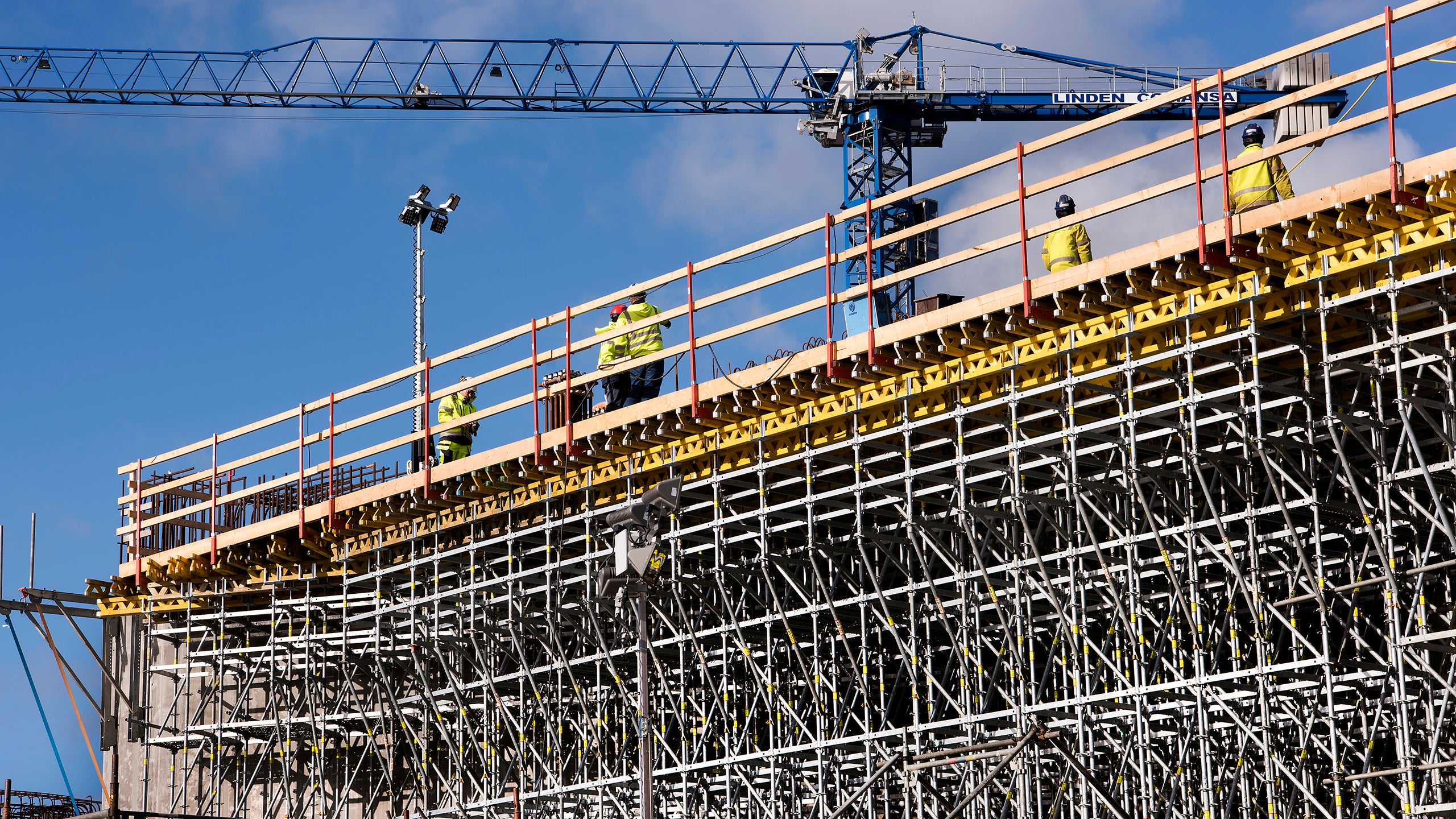 PERI UP Flex används här som understödning i projektet