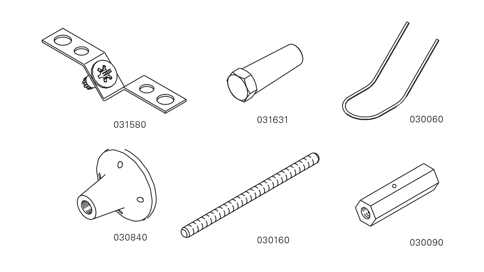 Innfestning ensidig SB Støttebukk, 15 mm