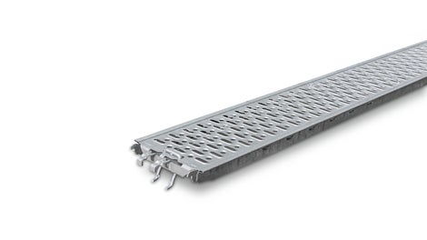 Die Robustheit in Verbindung mit hoher Rutschfestigkeit zeichnet den PERI UP Stahlbelag aus.