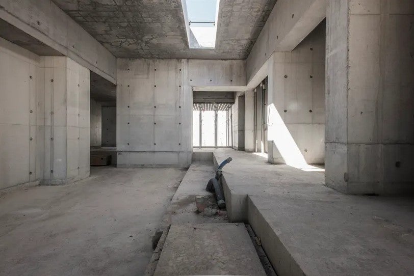 Concrete finishing of DUO in a residential project