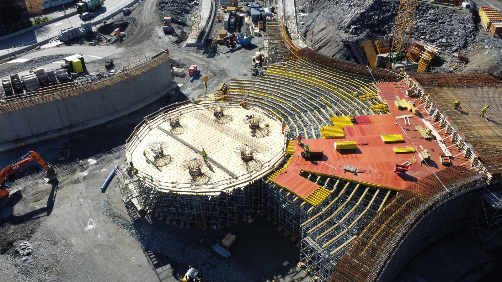 PERI UP stillas som midlertidig undersøttelse